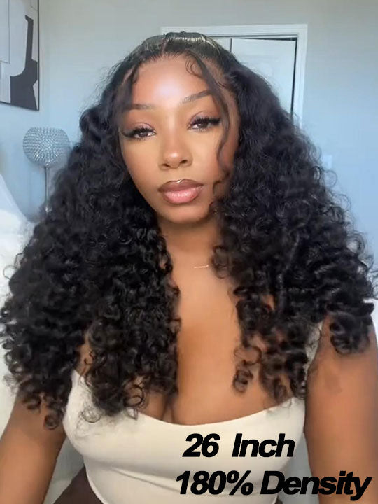 Deep Wave 13x6 HD Lace Front Wigs Natural Human  Hair Wig