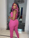 Dorsanee Black With Hot Rose Pink Skunk Stripe Streaks 13x4 Lace Front Virgin Human Hair Wig