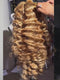 Dorsanee Honey Blonde Highlight Loose Deep Wave 300 Density 13x4 Lace Front Human Hair Wig