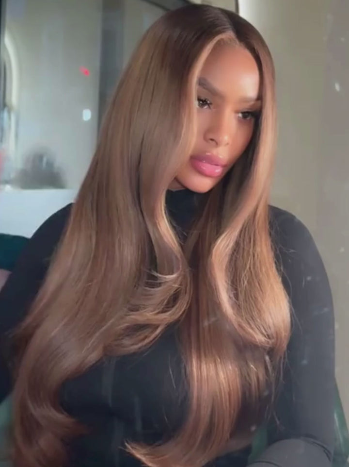 Dorsanee Strawberry Honey Blonde 13x4 Lace Front Virgin Human Hair Wigs