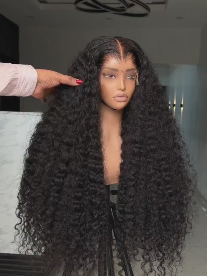Dorsanee Copper Auburn Orange Brown Deep Curly 250 300 Density 13x4 Lace Front Human Hair Wig