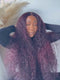 Dorsanee Dark 99J Red 200 250 Density 13x4 Lace Front Human Hair Wigs