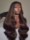Dorsanee Vietnamese Brown Bone Straight 13x4 Lace Front Human Hair Wigs