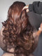 Dorsanee 250 300 Density Chocolate Brown Honey Blonde Highlight Human Hair Wigs