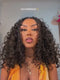 Dorsanee Full Lace Ventilated Part Anywhere Crimped Deep Curly Virgin Human Hair Wigs