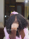 Dorsanee Ombre Black Brown Fluffy Kinky Curly Coils Short Bob 13x4 Lace Frontal Human Hair Wigs