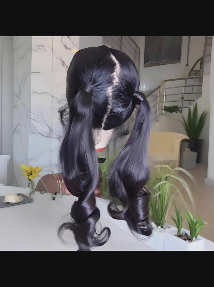 Dorsanee Full Lace Frontal Free Part Anywhere Ponytails Friendly Human Hair Wigs