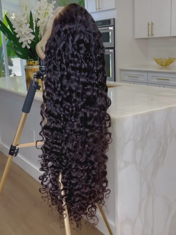 Dorsanee 250 300 Density Burmese Curly 13x4 HDLace Front Virgin Human Hair Wigs