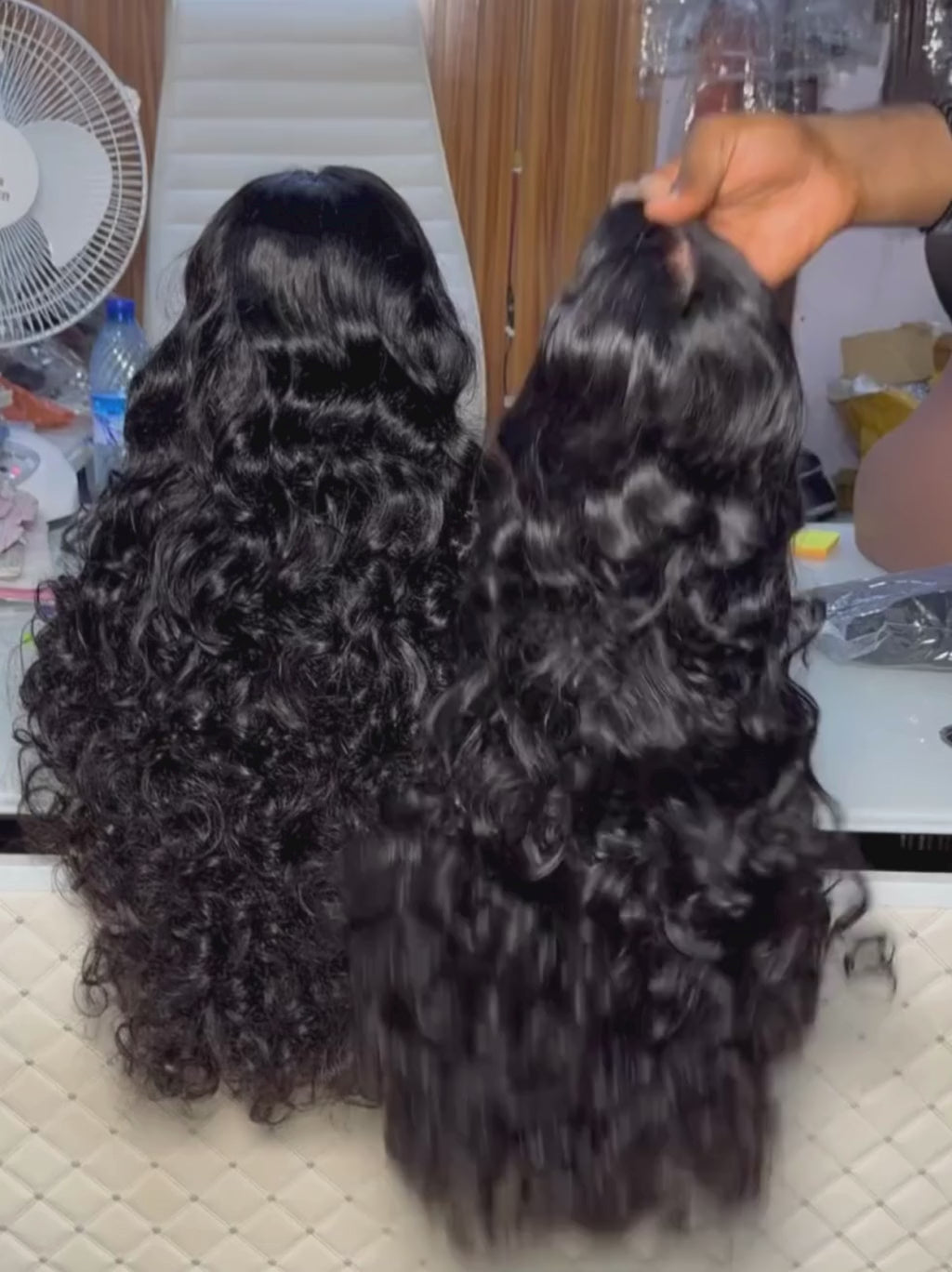 Dorsanee 300 Density Bouncy Loose Wave 13x4 Lace Front  Virgin Human Hair Wigs