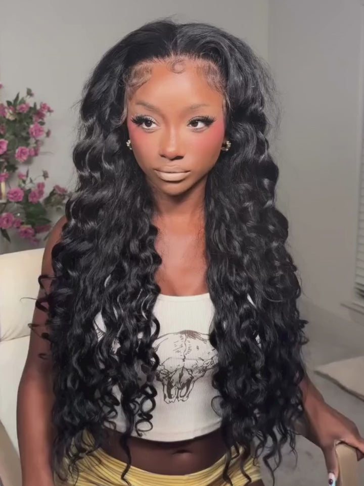 Dorsanee Full Lace Ventilated Breathable Updo-Friendly Loose Deep Wave Human Hair Wigs