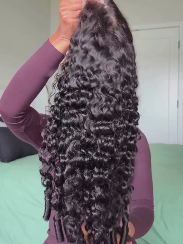 Dorsanee Raw Burmese Curly Short Bob Elegant 13x4 Lace Frontal Human Hair Wigs