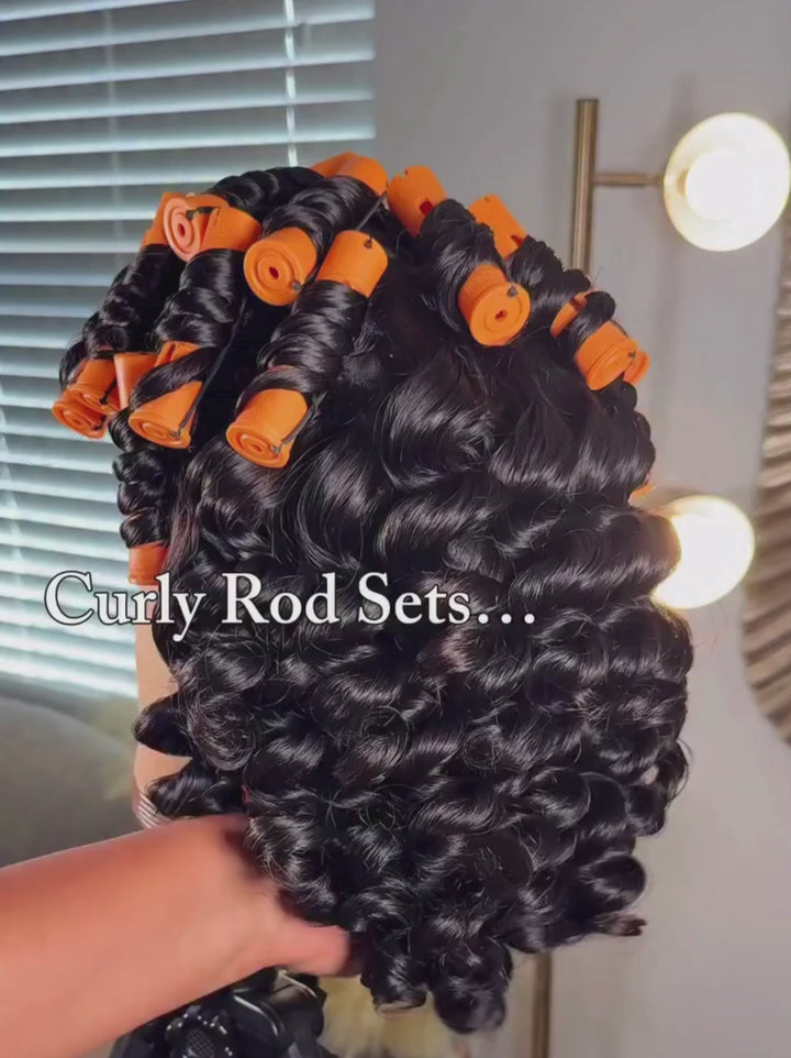 Dorsanee Tight Spiral Deep Curls Short Bob Machine Made Human Hair Wigs