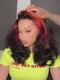 Dorsanee Black With Ginger Brown Skunk Stripe 13x4 Lace Front Virgin Human Hair Wigs