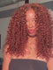 Dorsanee 250 300 Density Ginger Spanish Crimped Loose Curls 13x4 Lace Front Human Hair Wigs