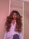 Dorsanee Brown Curtain Bangs Full Body & Natural Wave 13x4 Lace Front Human Hair Wigs