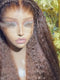 Dorsanee 250 300 Density Chocolate Brown Kinky Yaki Straight 13x4 Lace Front Human Hair Wigs