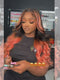 Dorsanee Peachy Pink Orange 13x4 Lace Front Virgin Human Hair Wigs 200 Density