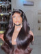 Dorsanee Ombre Black Chestnut Chocolate Brown Wavy 13X4 Lace Front Human Hair Wigs 250 300 Density