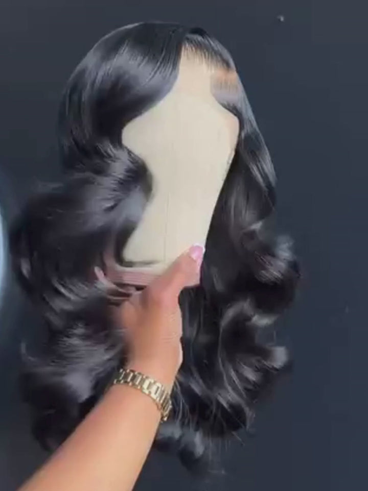 Dorsanee Elegant Natural Bounce Loose Curls 13x4 Lace Front Human Hair Wig 250 300 Density