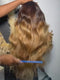 Dorsanee Ombre Black Brown Skunk Stripe 13x4 Lace Front Virgin Human Hair Wigs