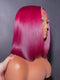 Dorsanee 8 10 12inch Short Bob Chestnut Burgundy Red Chocolate Brown Elegant 13x4 Lace Frontal Human Hair Wigs