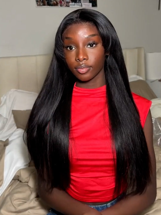 HD Straight Lace Frontal Wig Human Hair Wigs Natural Color