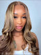 Hightlight Ombre P4/27 Straight Transparent Lace Frontal Wig