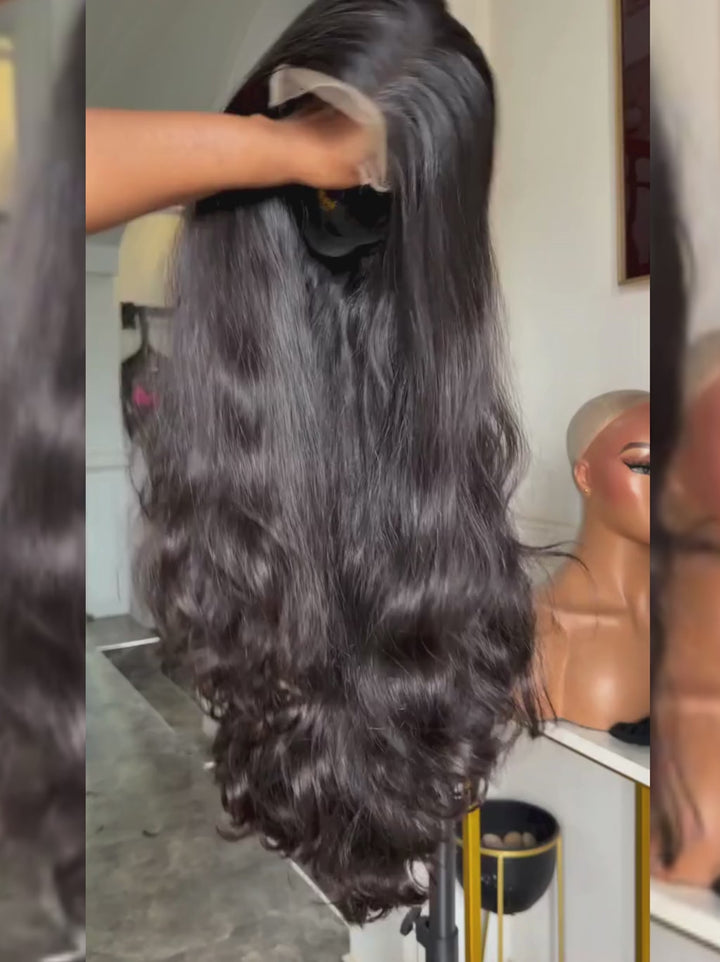 Dorsanee Body Wave Loose Curls 250 300 Density 13x4 Lace Front Human Hair Wigs