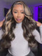 Dorsanee P1B/27 Honey Blonde Highlight 250 Density Body Wave 13x4 HD Lace Frontal Human Hair Wig