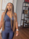 Dorsanee Dark Brown Caramel Blonde Face-Framing Highlights Bone Straight 300 Density 13x4 Lace Front Human Hair Wigs