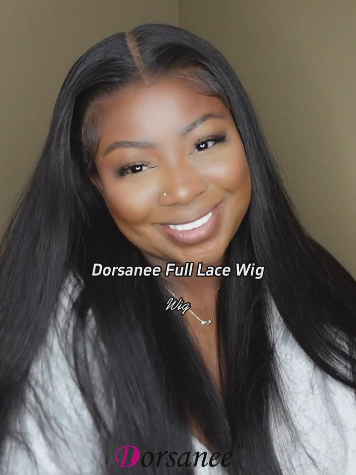 Dorsanee Full Lace Ventilated Part Anywhere Human Hair Wigs Burmese Curly Straight Body Loose Deep Wave Hair Wig