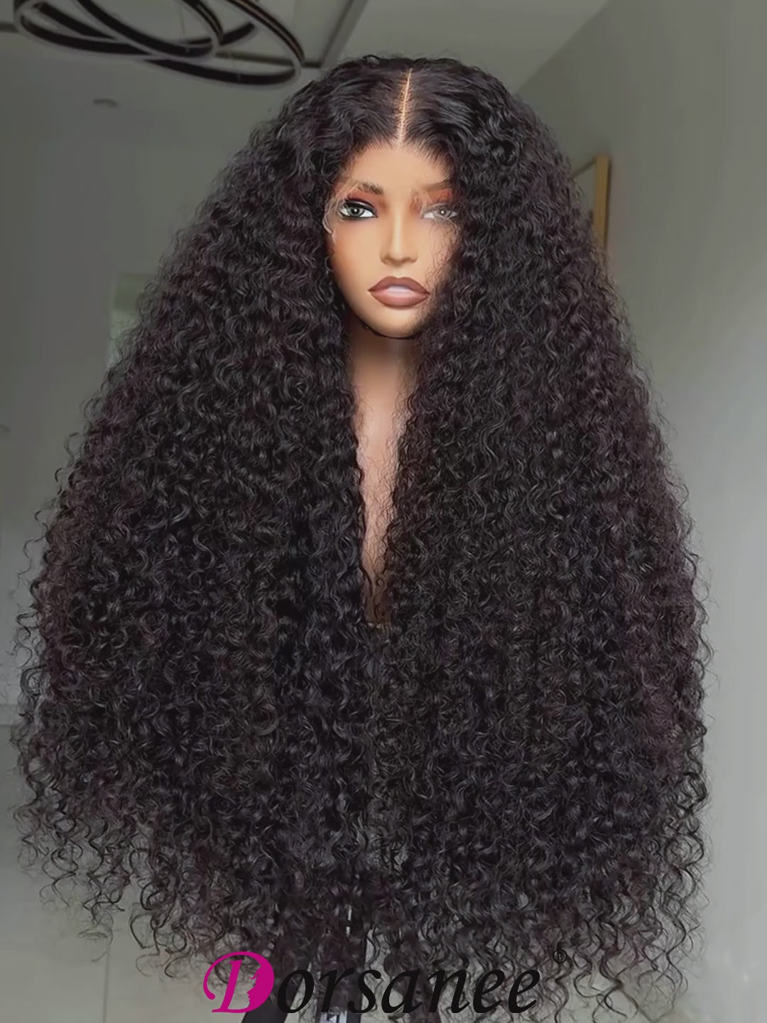 Dorsanee 30 32 inch Full 300% Density 13x4 HD Lace Front Straight Wave Curls Human Hair Wigs