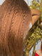 Dorsanee 250 300 Density Chocolate Brown Kinky Yaki Straight 13x4 Lace Front Human Hair Wigs