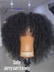 Dorsanee Short Fluffy Afro Kinky Curly With Bangs 14 16inch Bob Wig 13x4 Lace Front Human Hair Wigs