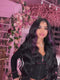 Dorsanee Black With Purple Highlights Money Piece 13x4 Lace Front Human Hair Wig