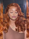 Dorsanee Ginger Orange Loose Wave Curls 300 Density 13x4 Lace Front Human Hair Wigs