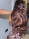 Dorsanee 250 300 Density Ombre Black Brown 13x4 Lace Front Wavy Human Hair Wigs