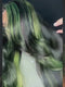 Dorsanee Black With Green Highlights 13x4 Lace Front Virgin Human Hair Wig