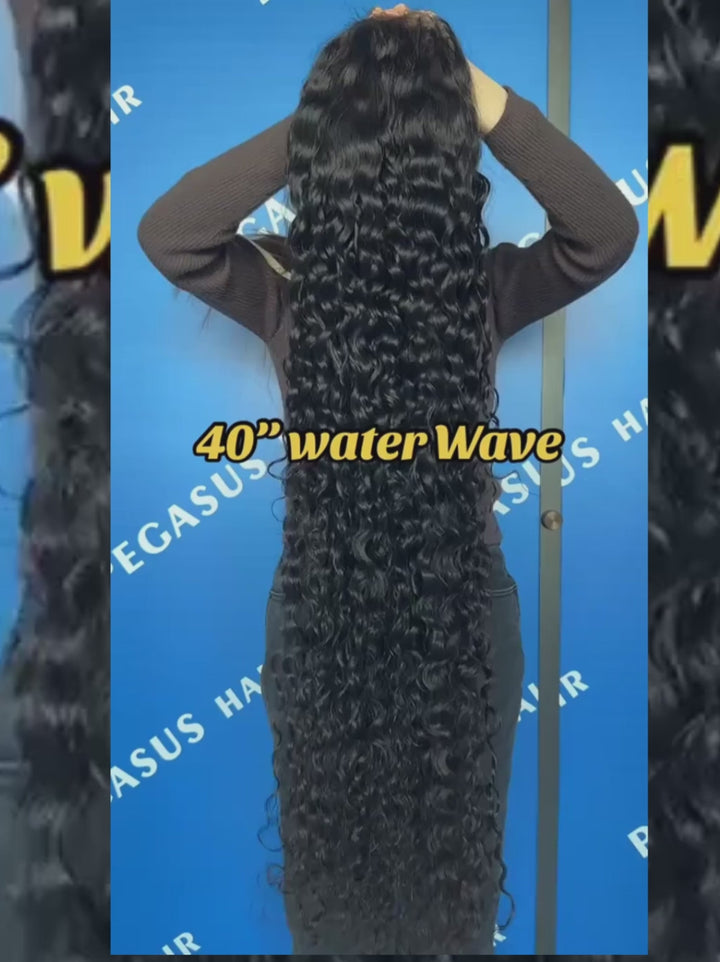 Dorsanee 42 40 38 36 34 32 30 inch Long 13x4 HD Lace Front Human Hair Wig Straight Body Water Wave Wigs