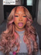 Dorsanee 200 Density Pink Blonde Brown Highlights 13x4 Lace Front Body Wave Hair Wig