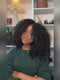 Dorsanee 99J Burgundy Kinky Curly 13x4 Lace Front Human Hair Wig Short Bob Wigs
