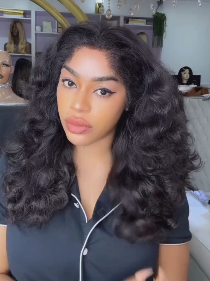 Dorsanee Lagos 4C Edge Natural Hair Line Wig 13x4 Lace Front Straight Wavy Human Hair Wigs