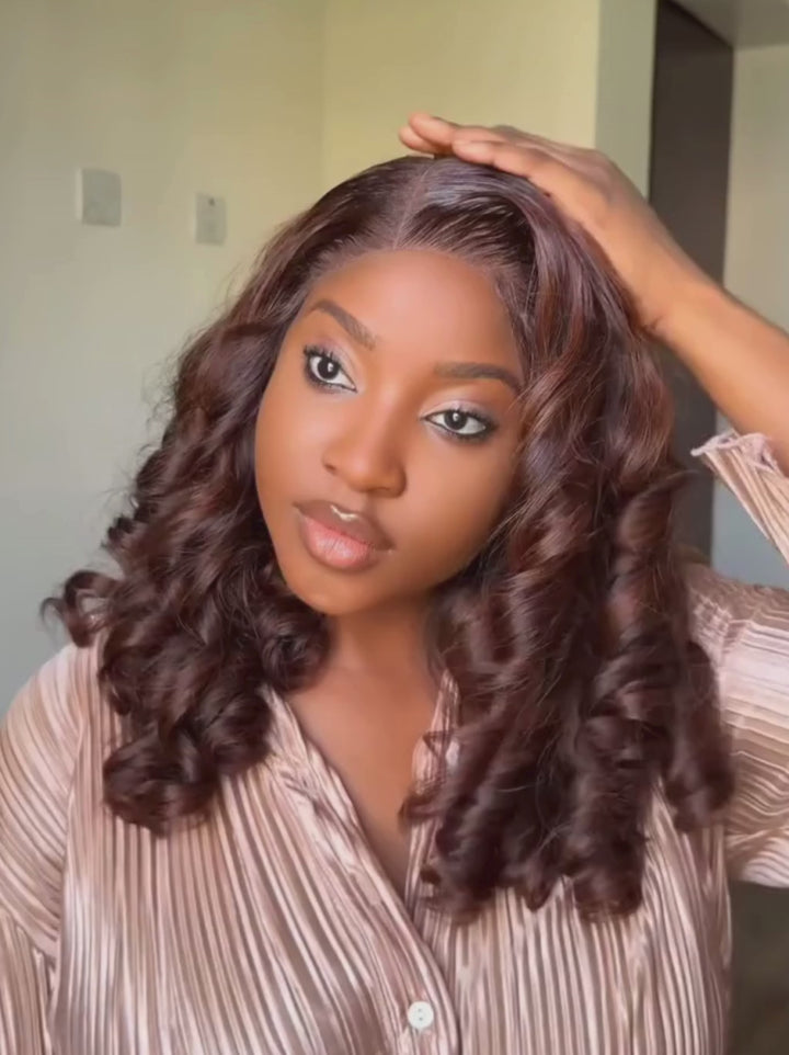 Dorsanee Mature Elegant Bouncy Loose Wave 13x4 HD Lace Front Human Hair Wigs