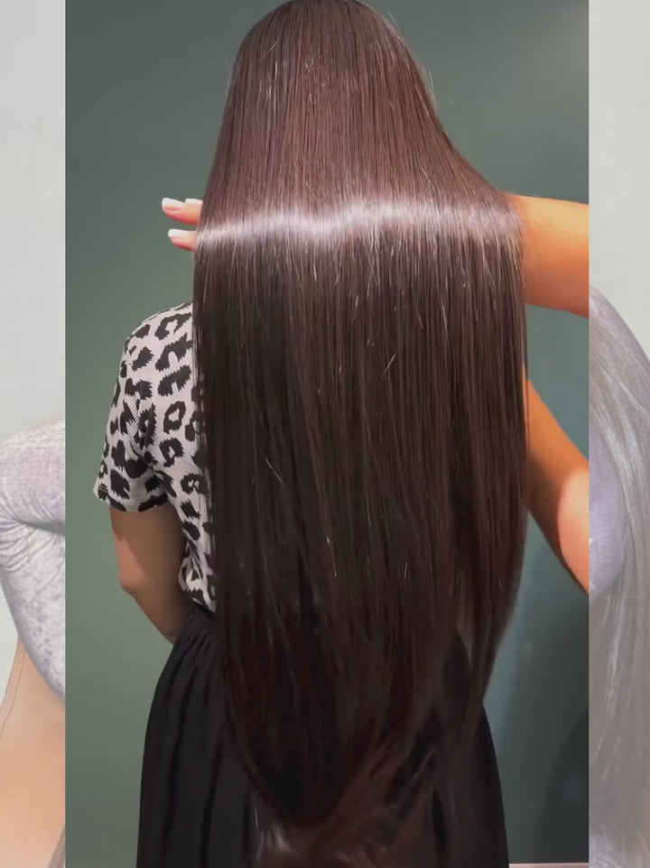 Dorsanee 30 32 34 36 38 40 42 inch Red Brown Blonde Highlights 13x4 Lace Front Human Hair Wigs