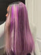 Dorsanee Black With Purple Lavender Highlights Dark Root 13x4 Lace Front Human Hair Wigs