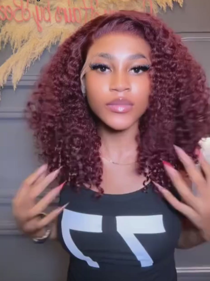 Dorsanee Raw Burmese Curly Short Bob Elegant 4x4 Lace Frontal Human Hair Wigs