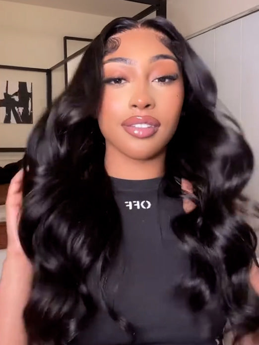 thatchickbriana same hairstyle Transparent HD Lace Frontal Wigs 13x4 Human Hair HD Melted Lace Wig