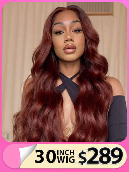 Reddish Brown 13x4 Lace Frontal Body Wave Human Hair Wigs