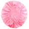 Wide-Brimmed Satin Nightcap Hair Hat