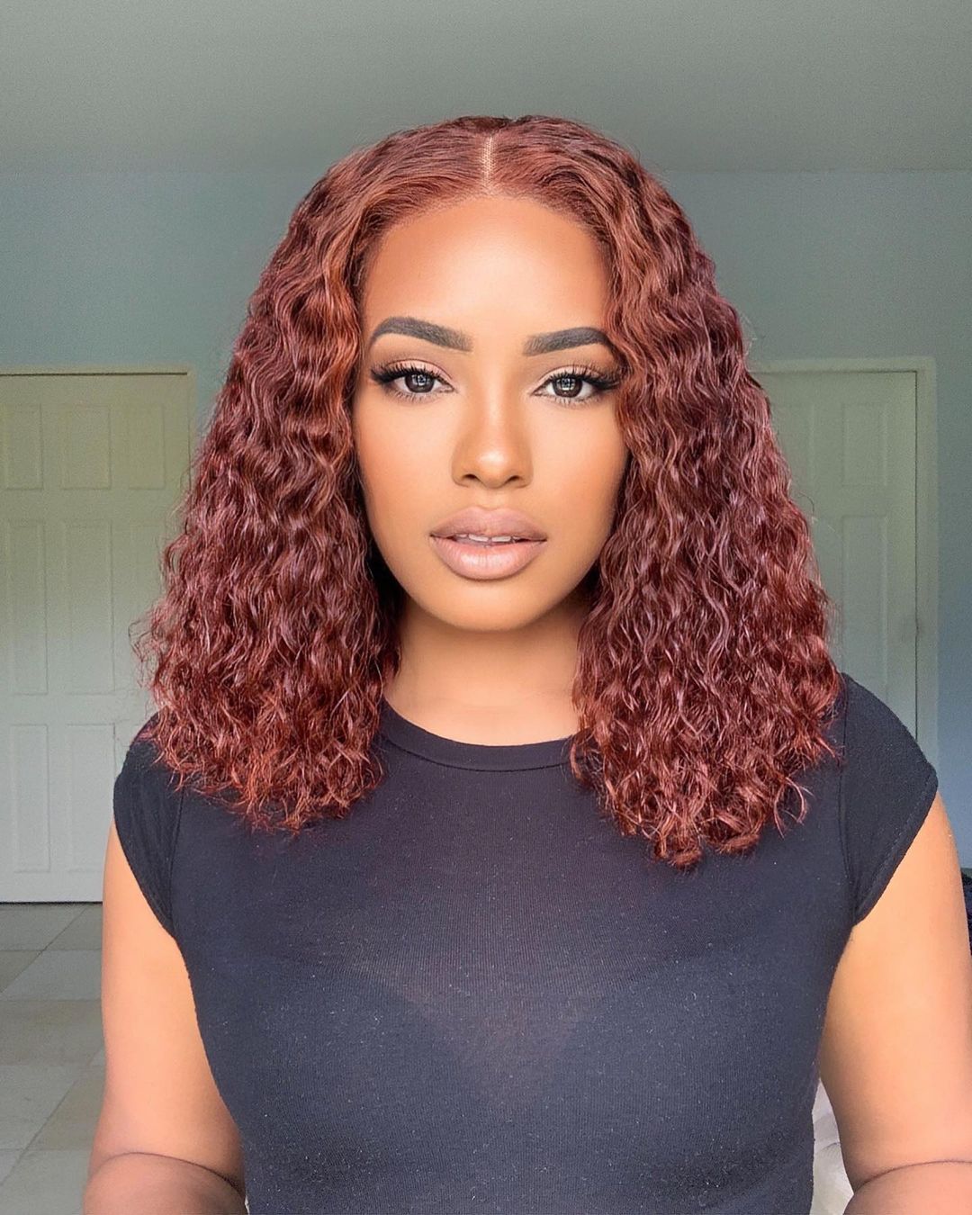Dorsanee hair jerry curly reddish brown 5x5/13x4 HD lace front human hair wigs